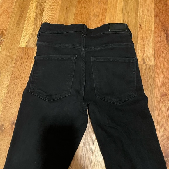 Express high-rise stretch legging, distressed knees, black- Size 0R - Picture 5 of 9